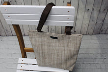 Load image into Gallery viewer, Kelleah Brown Tweed Medium Totebag - PillowKate
